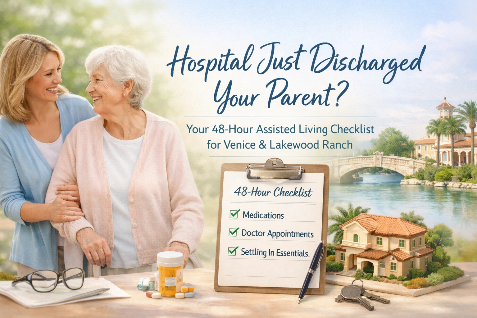 Hospital Just Discharged Your Parent? Your 48-Hour Assisted Living Checklist for Venice & Lakewood Ranch