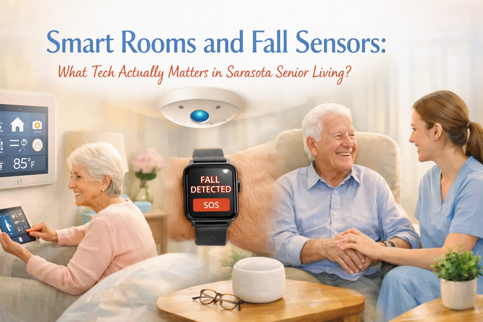 Smart Rooms and Fall Sensors: What Tech Actually Matters in Sarasota Senior Living?